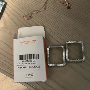 Apple watch bling cases size 38 mm. new in box never used